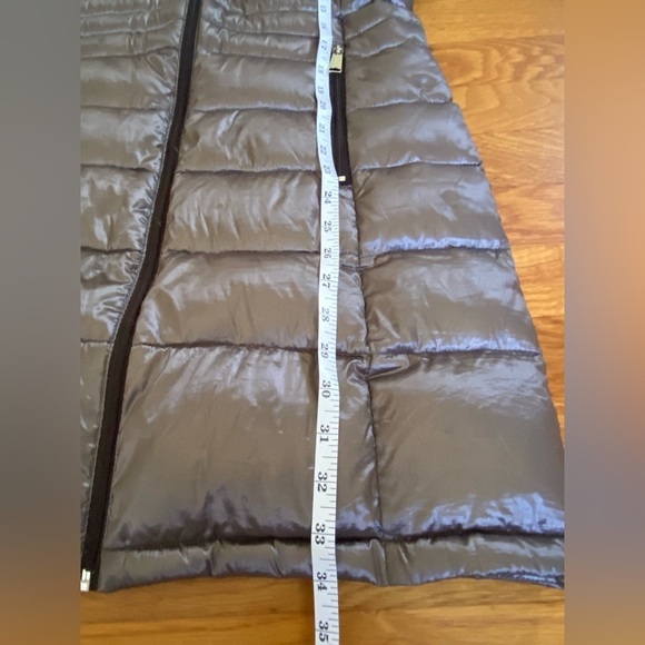 Andrew Marc Premium Down Packable Quilted Gray Hooded Full Zip Puffer Jacket S - Picture 11 of 16